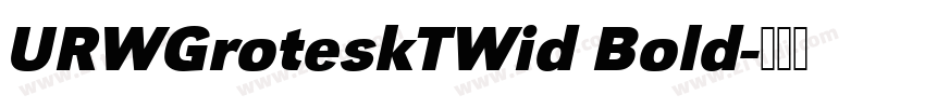 URWGroteskTWid Bold字体转换